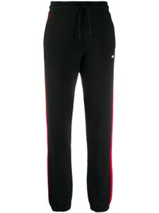 MSGM pantalon de jogging à bandes contrastantes - Noir