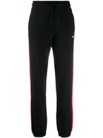 MSGM pantalon de jogging à bandes contrastantes - Noir