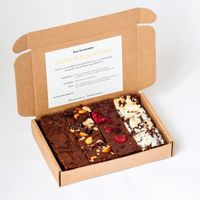 Vegan Mini Brownie Box - 12 Brownies Per Post - Brievenbus Pakket
