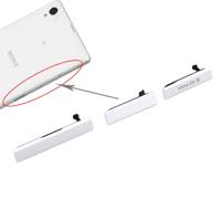 SIM-kaart Cap + USB Data opladen poort Cover + Micro SD kaart Cap stofdicht blok instellen voor Sony Xperia Z1 / L39h / C6903(White)
