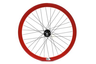 Origin8 Fixed Gear Voorwiel - Rood PC Origin8 Fixed Gear Voorwiel - Rood PC