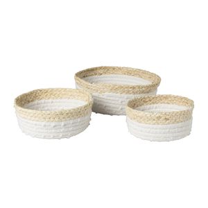 Mandjes jute - set van 3