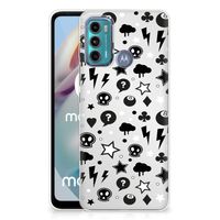 Silicone Back Case Motorola Moto G60 Silver Punk