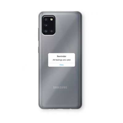 Reminder: Samsung Galaxy A31 Transparant Hoesje