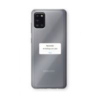 Reminder: Samsung Galaxy A31 Transparant Hoesje