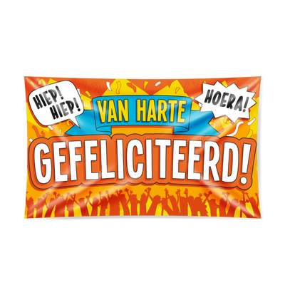 Gevelvlag Gefeliciteerd XXL