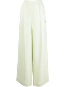 Off-White pantalon à coupe ample - Vert