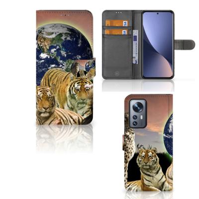 Xiaomi 12 Pro | Telefoonhoesje | Met pasjeshouder | Roofdieren