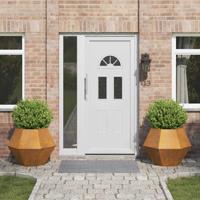 Plantenbak 2 pcs Roestig 75 x 75 x 60 cm Cortenstaal