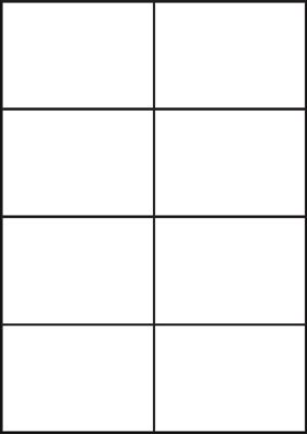 A4 etiketten 105 x 74,25 mm wit 100 vel huismerk