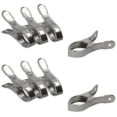 Gerimport Zeilklemmen - 12x stuks - 11 x 4 cm - lijmklemmen - marktklem - metaal