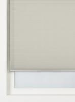 HEMA Plisse dubbel lichtdoorlatend witte achterzijde lichtgrijs (lichtgrijs)