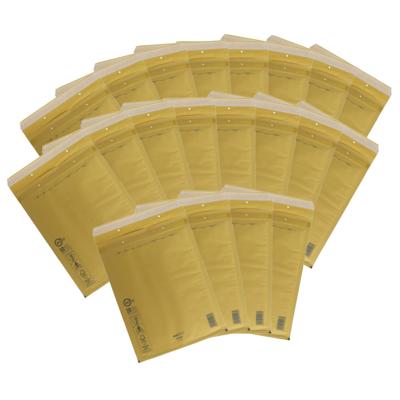 Gerimport bubbel / luchtkussen enveloppen - bruin - 23 x 34 cm - 20x stuks - Bubbeltjes enveloppen