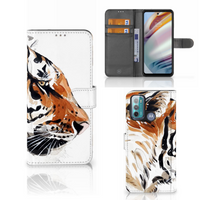 Hoesje Motorola Moto G60 Watercolor Tiger