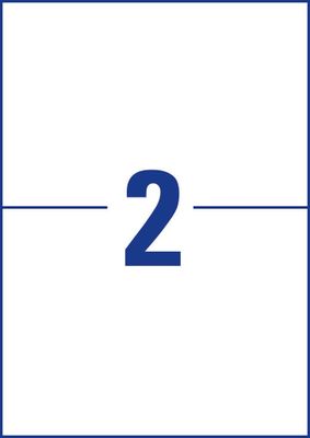Avery-Zweckform L4717REV-20 Folie-etiketten 210 x 148 mm Polyester folie Wit 40 stuk(s) Weer verwijderbaar Laser (kleur), Laser (zwart/wit), Kopiëren (kleur),