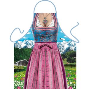 Verkleedkleding schort Bavarian Woman