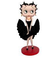 Betty Boop Cool Breeze Zwarte Glitter Jurk Beeld