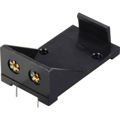 TRU COMPONENTS TC-13220596 Batterijhouder Aantal cellen: 1 9V (blok) Contactpolen (l x b x h) 55 x 31 x 21 mm