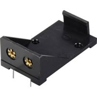 TRU COMPONENTS TC-13220596 Batterijhouder Aantal cellen: 1 9V (blok) Contactpolen (l x b x h) 55 x 31 x 21 mm