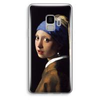 The Pearl Earring: Samsung Galaxy S9 Transparant Hoesje - thumbnail