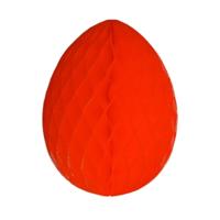 Paas decoratie ei van papier - rood - 10 cm - brandvertragend crepepapier - Pasen Paas decoratie ei van papier - rood - 10 cm - brandvertragend crepepapier - Pasen