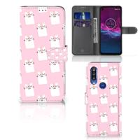Motorola One Action | Telefoonhoesje | Met pasjeshouder | Sleeping Cats