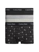 Calvin Klein - 3p Low R Trunk - Cotton Stretch - YKS, Maat:S