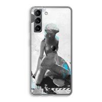 I will not feel a thing: Samsung Galaxy S21 Transparant Hoesje