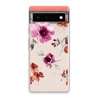 Geschilderde bloemen: Google Pixel 6 Transparant Hoesje