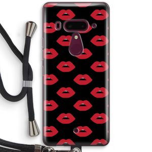 Lips: HTC U12+ Transparant Hoesje met koord