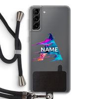 Abstract Spectrum: Samsung Galaxy S21 Plus Transparant Hoesje met koord