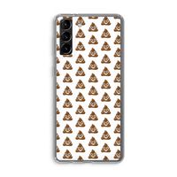 Poop emoji: Samsung Galaxy S21 Plus Transparant Hoesje