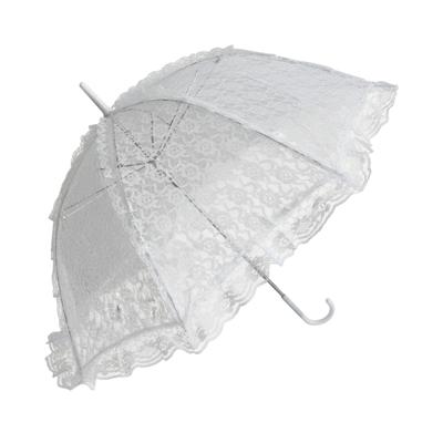 Verkleed parasol - kant - wit - dames - geschiedenis - nette dame - rainessance