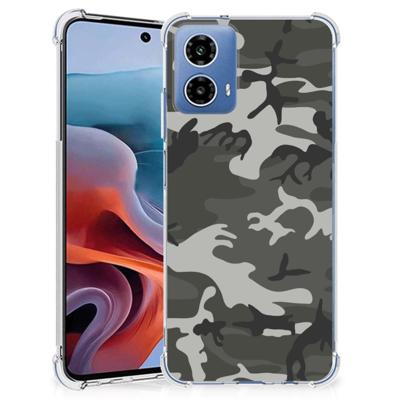 Motorola Moto G34 Doorzichtige Silicone Hoesje Army Light Motorola Moto G34 Doorzichtige Silicone Hoesje Army Light