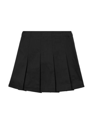 Burberry Kids jupe plissée à motif monogrammé - Noir