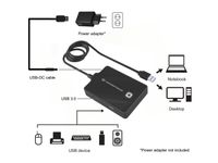 Conceptronic HUBBIES10B interface hub USB 3.2 Gen 1 (3.1 Gen 1) Type-A 5000 Mbit/s Zwart - thumbnail