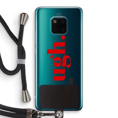 Ugh: Huawei Mate 20 Pro Transparant Hoesje met koord