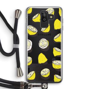 When Life Gives You Lemons...: Samsung Galaxy J8 (2018) Transparant Hoesje met koord