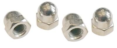 Dresselhaus Cap nuts, m6 / din1587 brass, nickel-plated