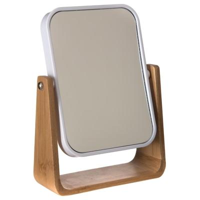 5Five Dubbele make-up spiegel - op voet - 16 x 6 x 22 cm - wit - scheerspiegel
