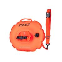 Zone3 Gerecyclede safety buoy on the go swim hi-vis oranje