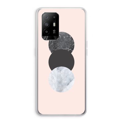 Marmeren cirkels: Oppo A94 5G Transparant Hoesje