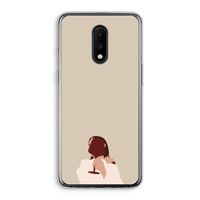 I drink wine: OnePlus 7 Transparant Hoesje