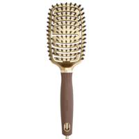 Olivia Garden Flex Boar Bristles Gold&Brown Brush