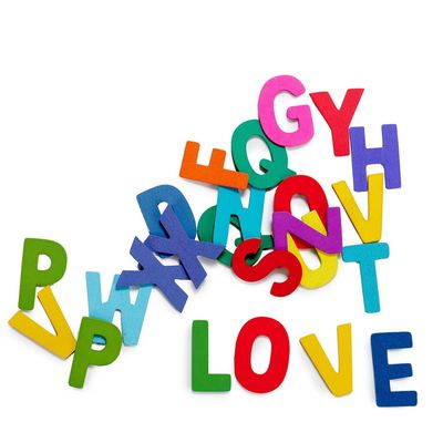 Houten knutselen/hobby letters - Set van 208x stuks - alfabet letters 5 cm