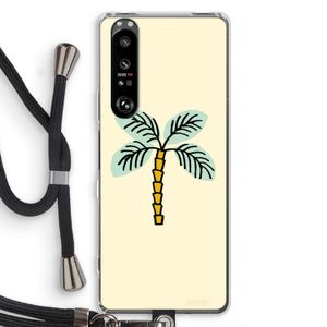 Palmboom: Sony Xperia 1 III Transparant Hoesje met koord