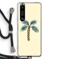 Palmboom: Sony Xperia 1 III Transparant Hoesje met koord