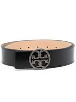 Tory Burch ceinture à boucle logo - Noir - thumbnail