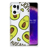 OPPO Find X5 Pro Telefoonhoesje met Naam Avocado Singing - thumbnail