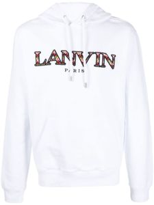 Lanvin hoodie à logo brodé - Blanc